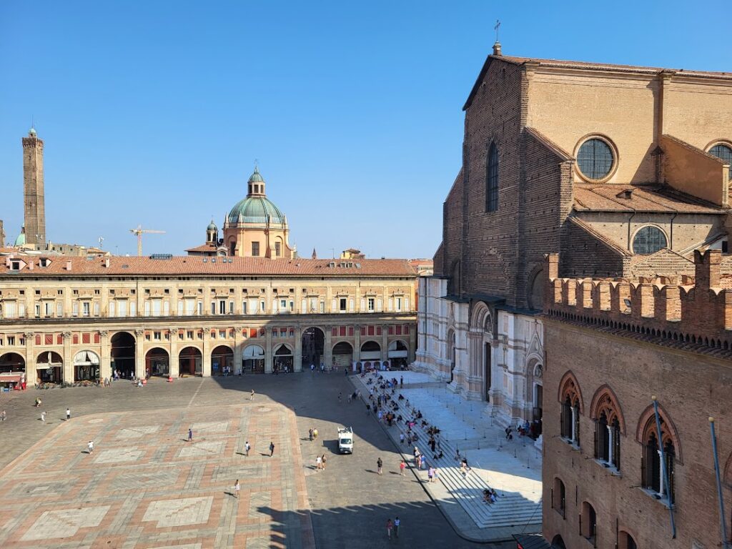 View from the Bologna Torre dell'Orologio