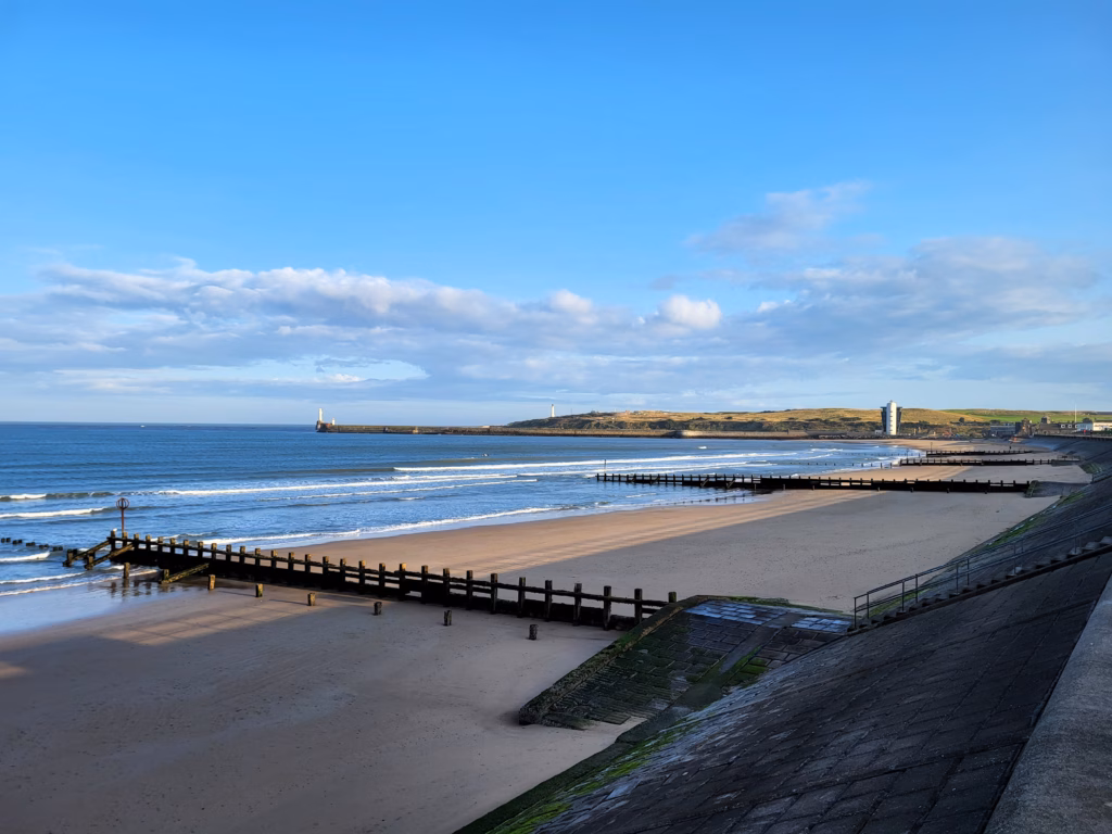 Aberdeen Beach, view of the ocean from Aberdeen, Scotland