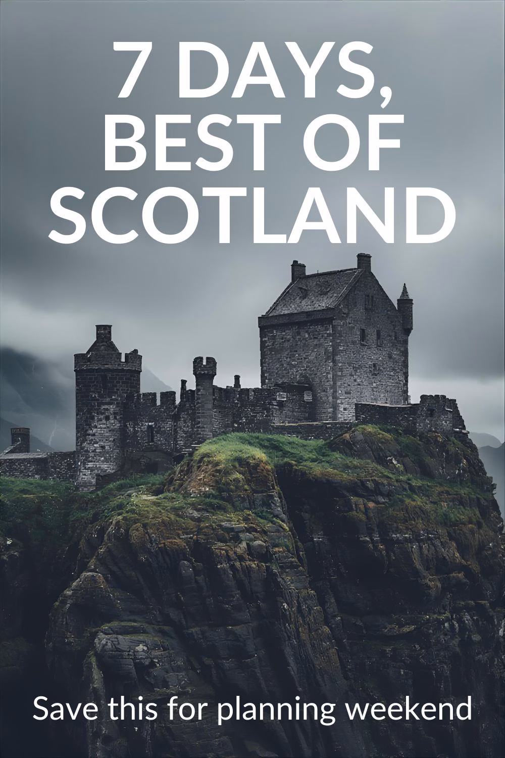 7 day Scotland road trip itinerary with best stops, castles, and scenic route