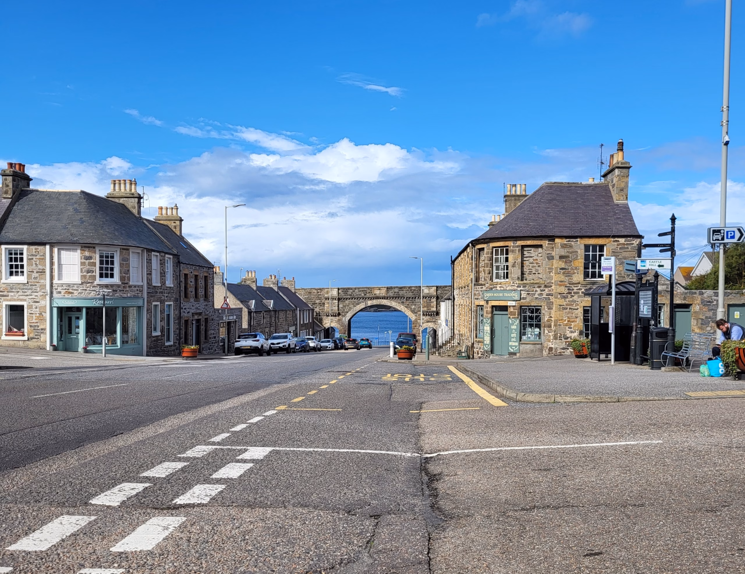 Cullen Scotland coastal village view on a 400 mile Scotland itinerary