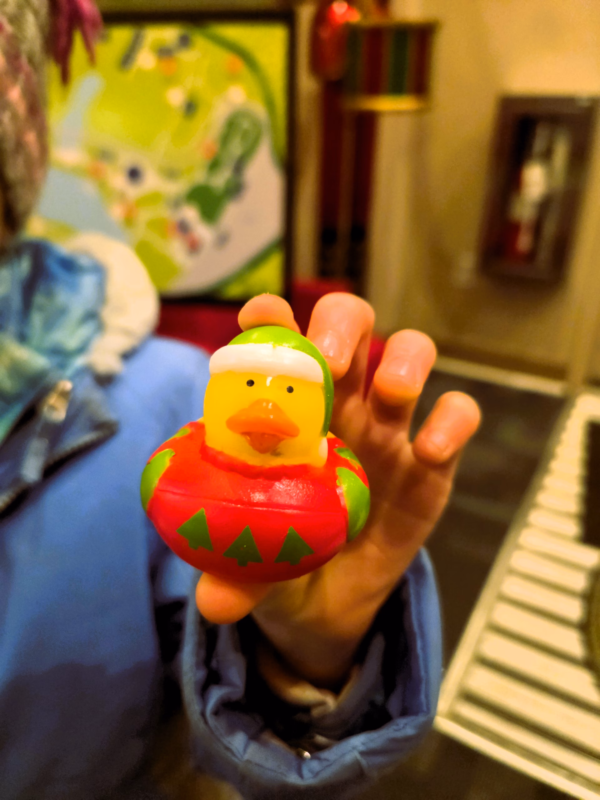 Christmas-rubber-ducky-prize-at-end-of-pullen-park-holiday-express