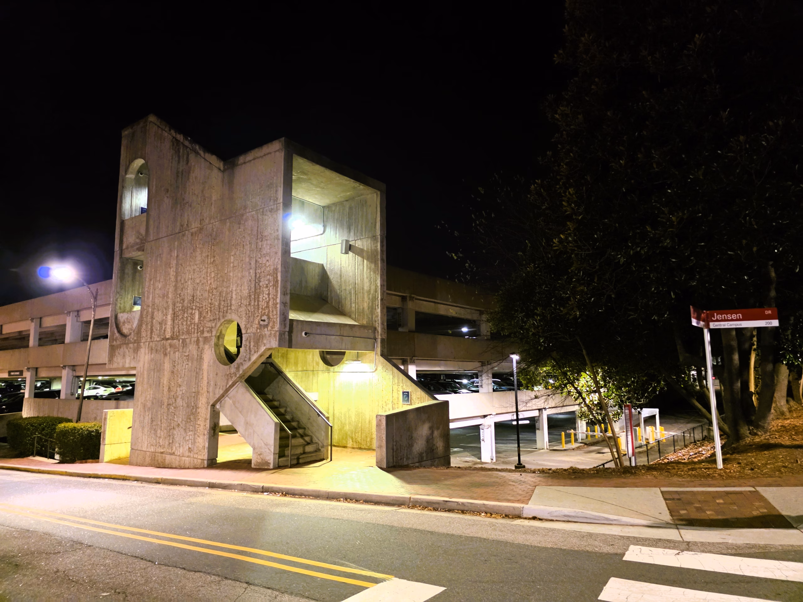 NC-state-colluseum-parking-deck-pullen-park-holiday-express-event
