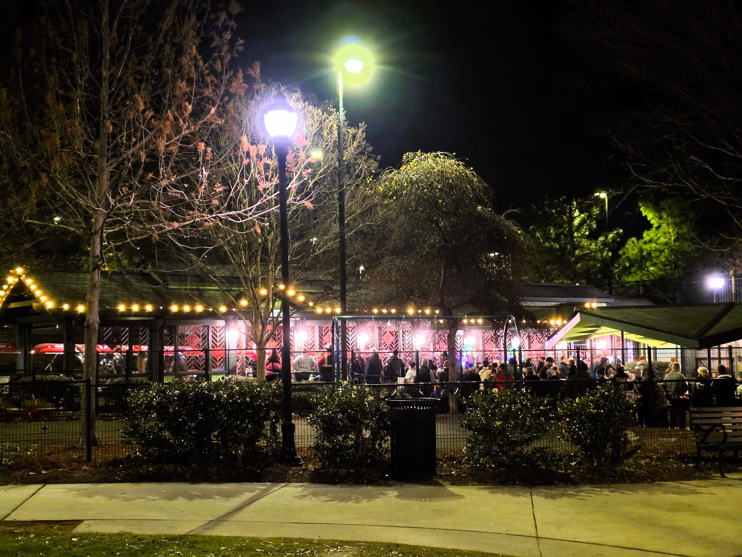 Train-boarding-line-during-Pullen-Park-Holiday-Express