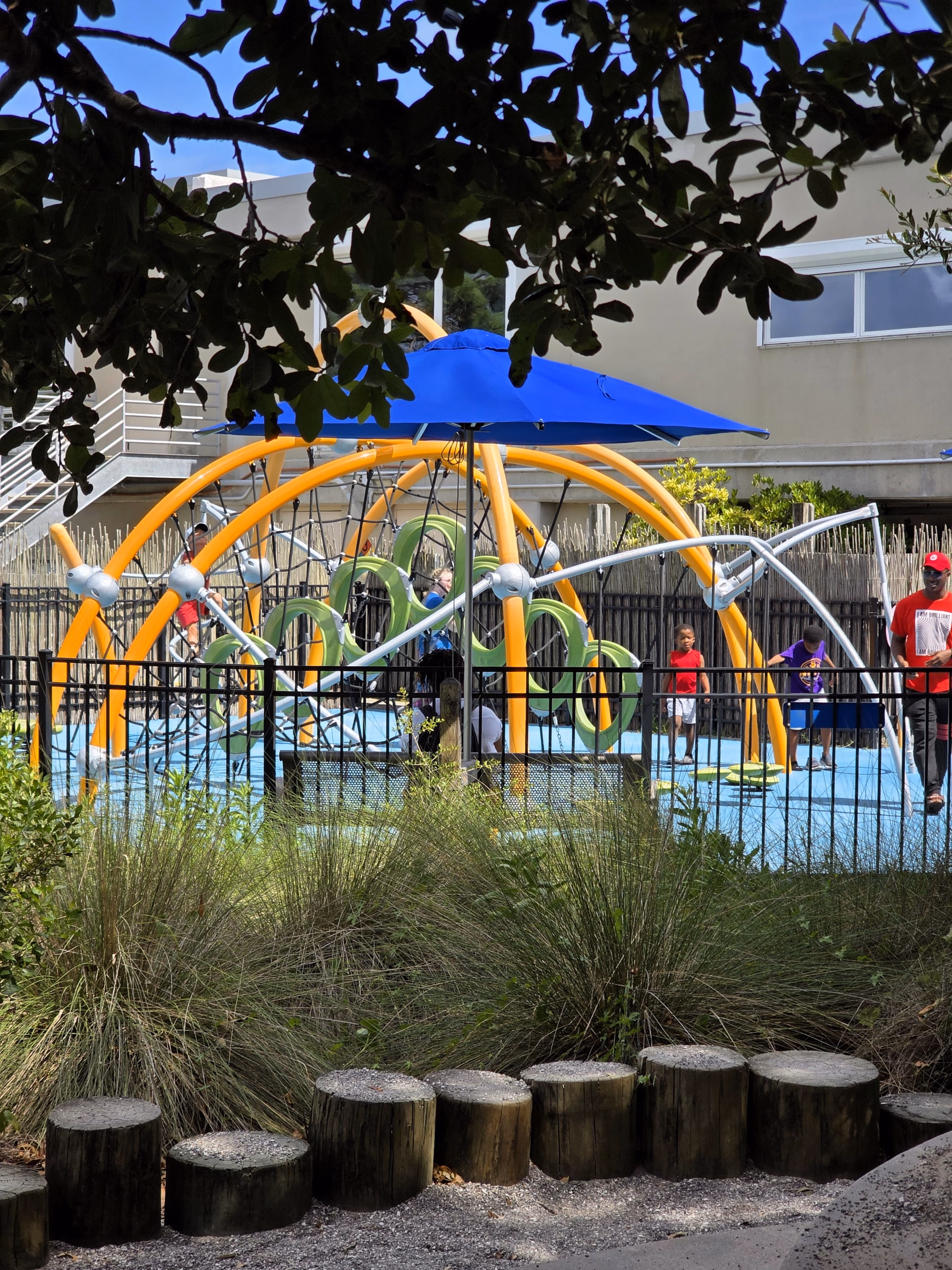 Outdoor play area for kids at the North Carolina Aquarium at Fort Fisher