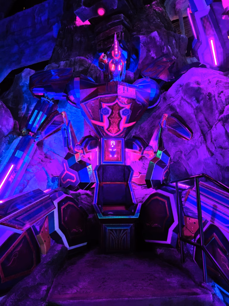 sit in alien portal car at meow wolf denver