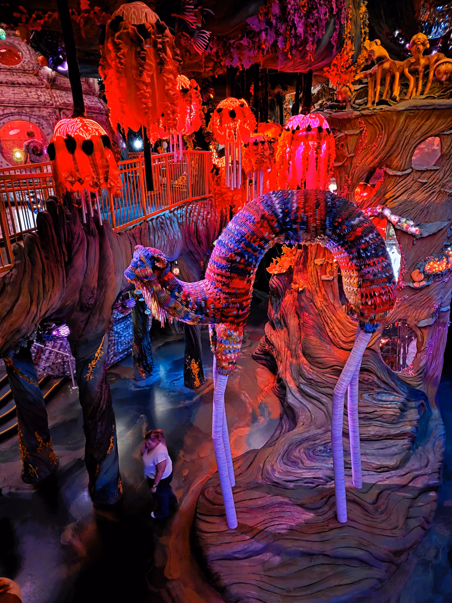 unique bright color art museum decor at meow wolf denver