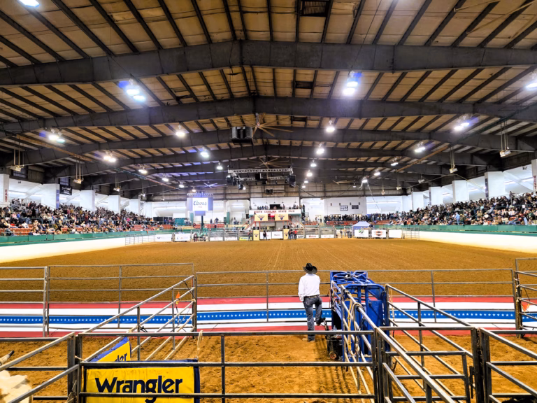 view of HB Hunt Stadium at Raleigh Stampede Rodeo 2026